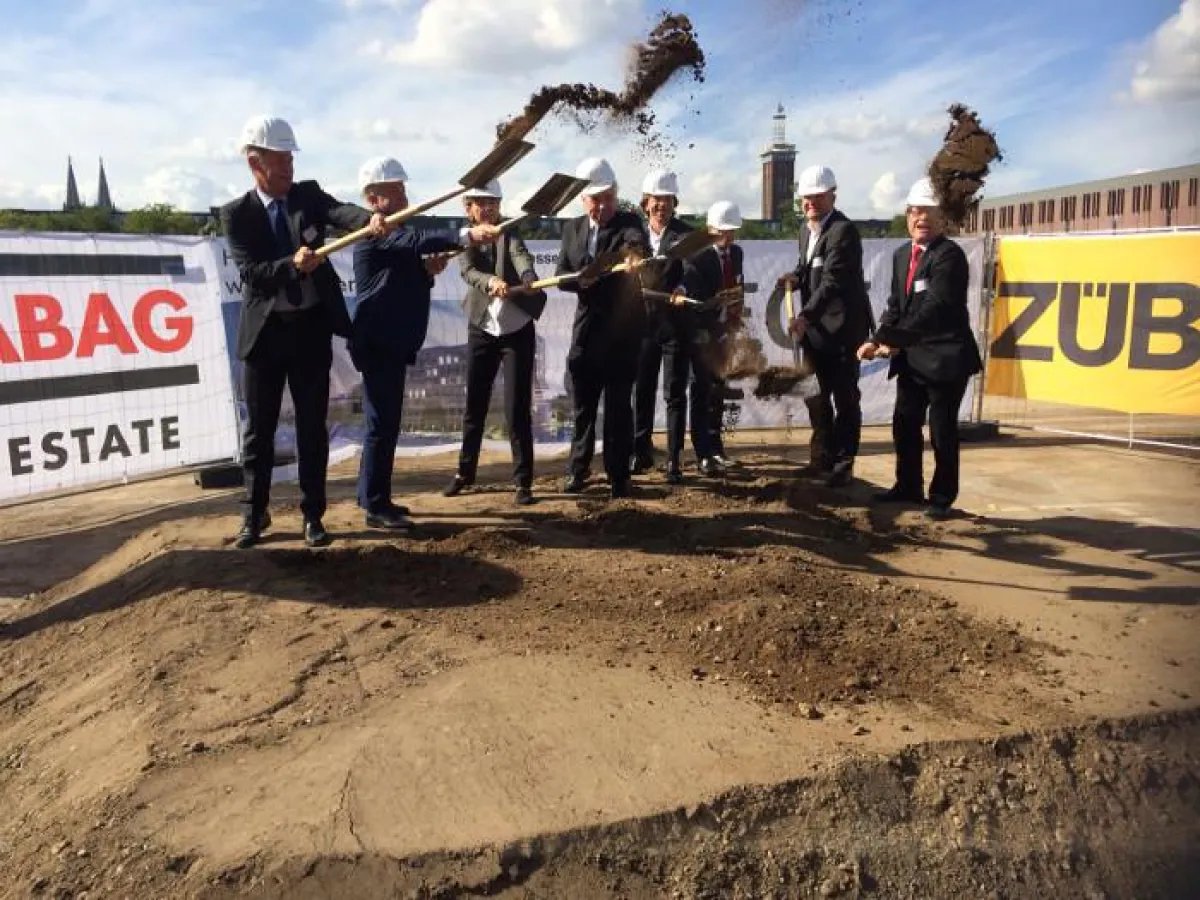Spatenstich für den Zurich Neubau in Köln-Deutz