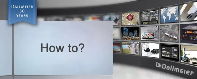 Video-Tutorials zur Konfiguration von Dallmeier HD-Kameras Bild: Video-Tutorials zur Konfiguration von Dallmeier HD-Kameras