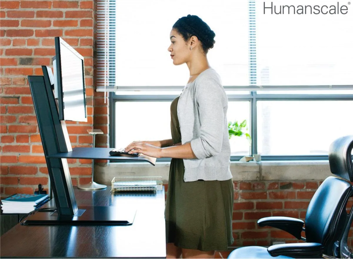 Humanscale QuickStand Eco Steh Sitz Arbeitsplatz