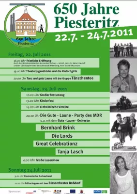 650 Jahre Piesteritz - eine Stadt feiert ausgelassen Bild: 650 Jahre Piesteritz - eine Stadt feiert ausgelassen