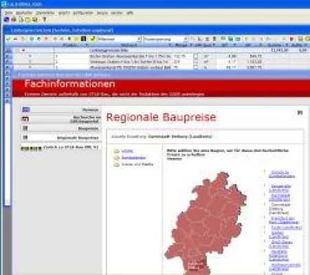 Bild: Fit für die HOAI 2009 und DBD Regionalpreise - Bessere Kostenermittlung mit CALIFORNIA 3000 Version 10.1