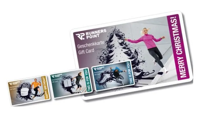 Bild: Internationale Gutscheinkarte bei RUNNERS POINT: Damit auch die Prozesse besser laufen…