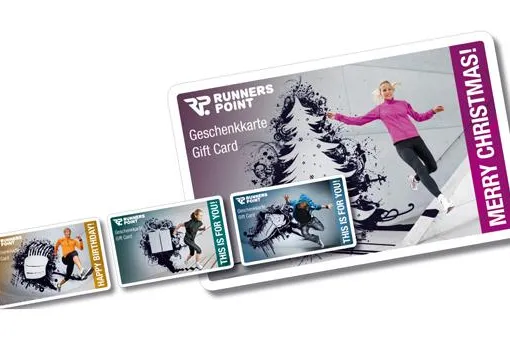Bild: Internationale Gutscheinkarte bei RUNNERS POINT: Damit auch die Prozesse besser laufen…