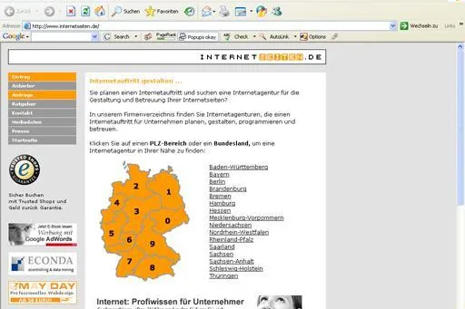 Bild: Werbeagentur-in.de kooperiert mit Internetseiten.de