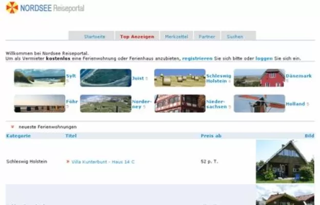 Bild: Nordsee-Reiseportal.de - Reiseportal für die Nordsee-Region - geht online