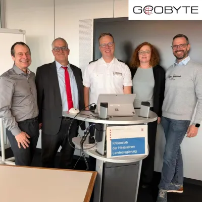 Hessen setzt auf GEOBYTE: Kick-off für das Projekt Stabssoftware KatS Bild: Hessen setzt auf GEOBYTE: Kick-off für das Projekt Stabssoftware KatS