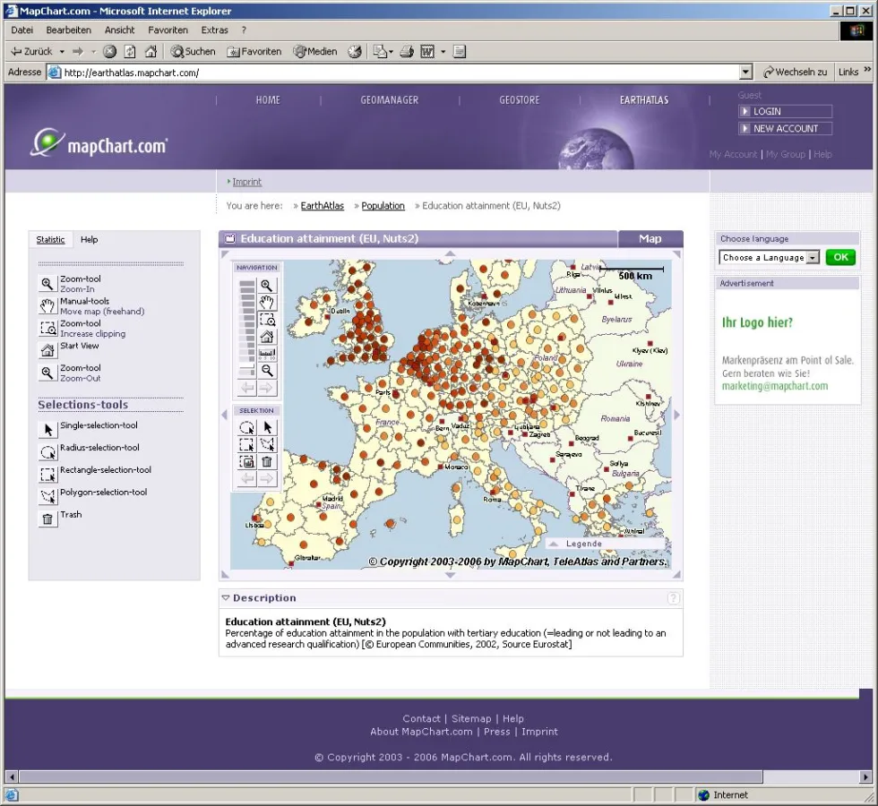 Screenshot EarthAtlas