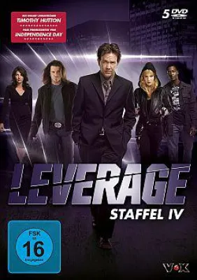Bild: DVD-Box der amerikanischen TV-Serie „Leverage“ (4. Staffel; 5 DVDs; VÖ: 10.05.2013; Edel:Motion)