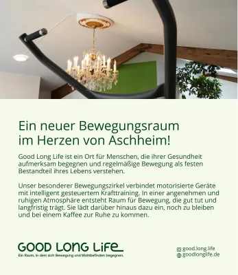 Bild: Von Aschheimern gegründeter neuer Bewegungsraum eröffnet in der Ortsmitte am 2. und 3. Mai