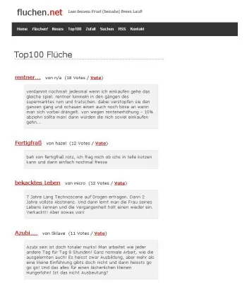 Bild: fluchen.net - Das neue Portal für alle Frustrierten und vom Leben gezeichneten