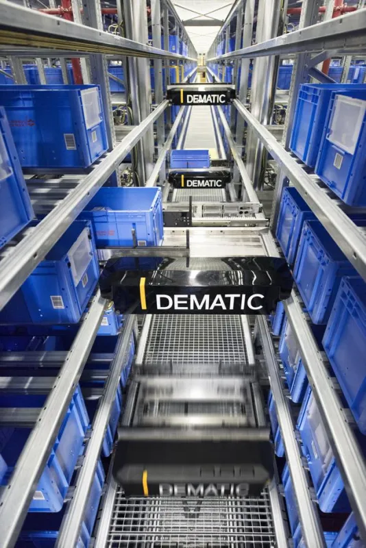 Dematic zeigt auf der Logistica 2017 unter anderem das Dematic Multishuttle. (Foto: Dematic)