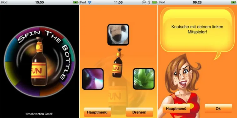 Bild: mobivention veröffentlicht Flaschendrehen App mit neuen Features