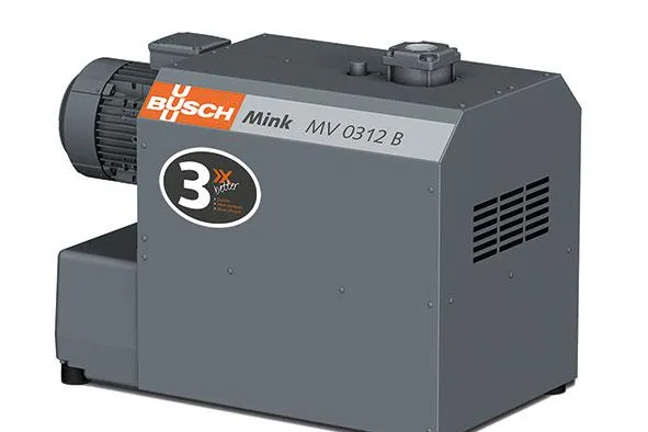 Bild: Präsentation der neuen Generation von Mink MV Klauen-Vakuumpumpen an der Powtech