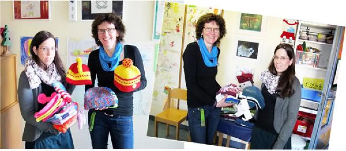Strickmützen und Beanies für die kranken Kinder