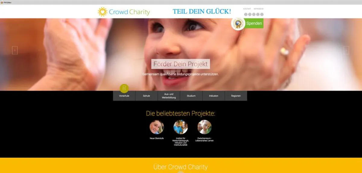 crowd-charity.com teilt jetzt noch mehr Glück.