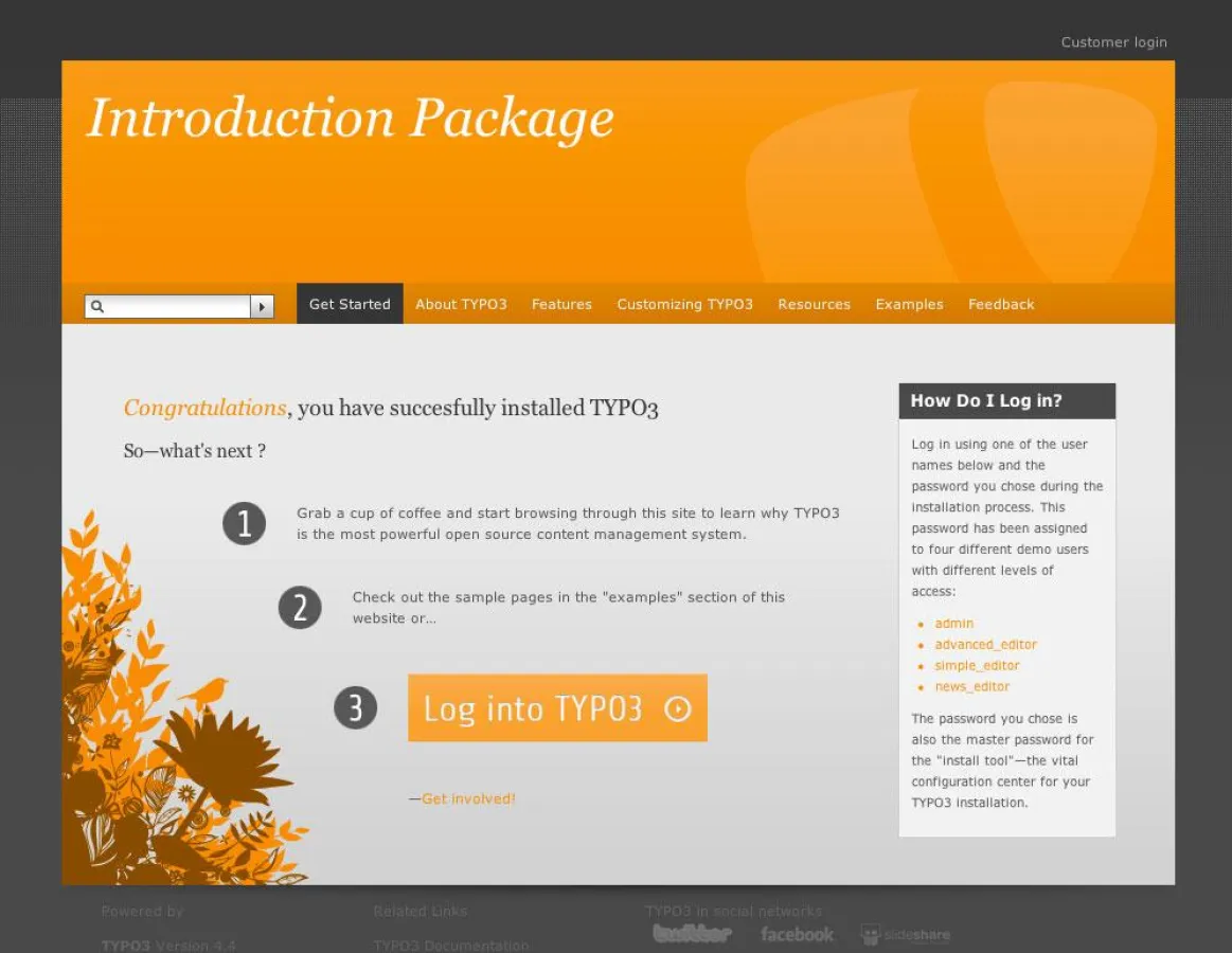 Das neue TYPO3 Starter-Paket