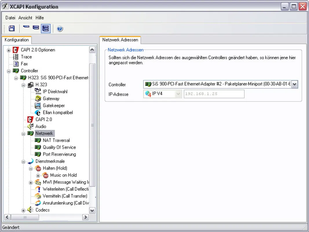 XCAPI Konfiguration