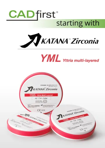 CADfirst Dental setzt auf Multilayer-Zirkon KATANA Zirconia YML Bild: CADfirst Dental setzt auf Multilayer-Zirkon KATANA Zirconia YML