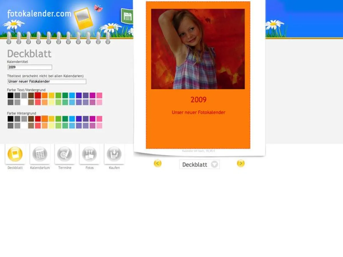 Fotokalender online selbst gestalten