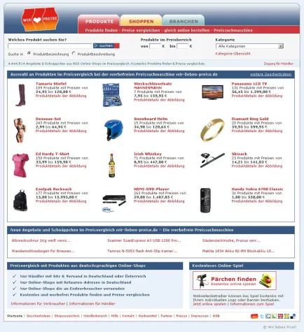Bild: Preissuchmaschine wir-lieben-preise.de erweitert Vorteils-Programm für Online-Händler