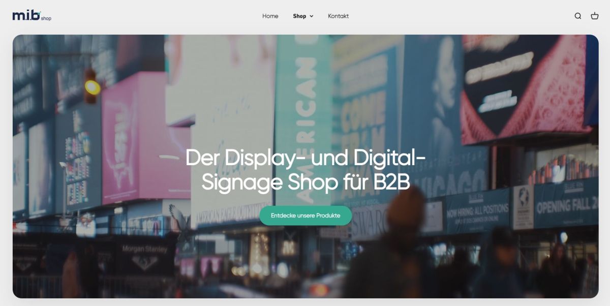 Neuer www.b2bscreen.de bietet Hardware für DigitalSignage