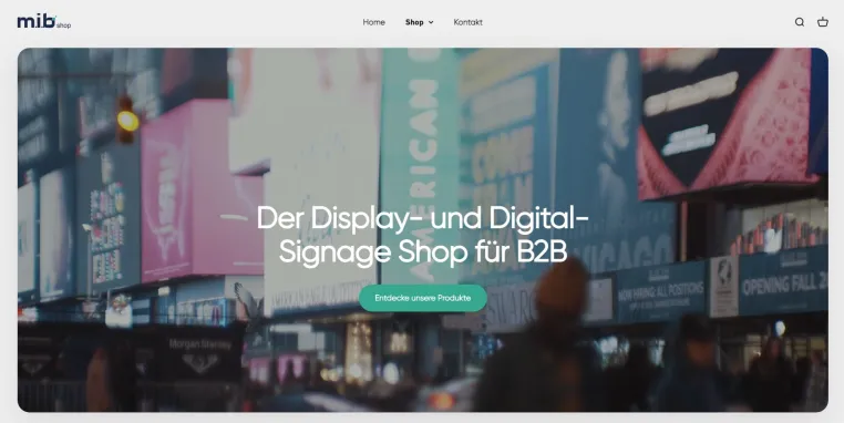 Bild: Neuer Online-Shop www.b2b-screen.de bietet Hardware für Digital-Signage für B2B, Schulen und Behörden