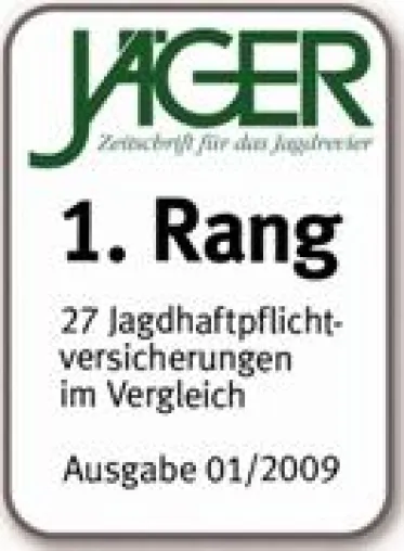 Bild: Zum 8. Mal in Folge Sieger beim Vergleich von Jagd-Haftpflichtversicherungen