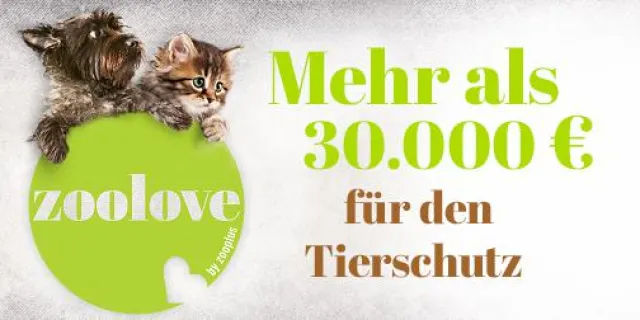 Über 30.000 Euro für den Tierschutz: zooplus macht Spenden einfach Bild: Über 30.000 Euro für den Tierschutz: zooplus macht Spenden einfach