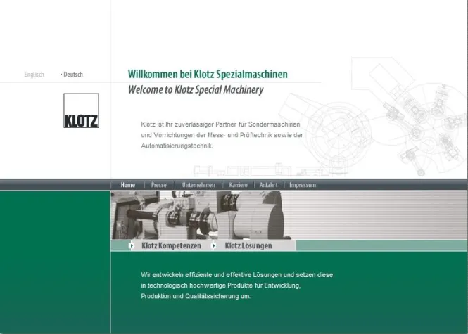 Bild: Klotz gestaltet Internetauftritt neu