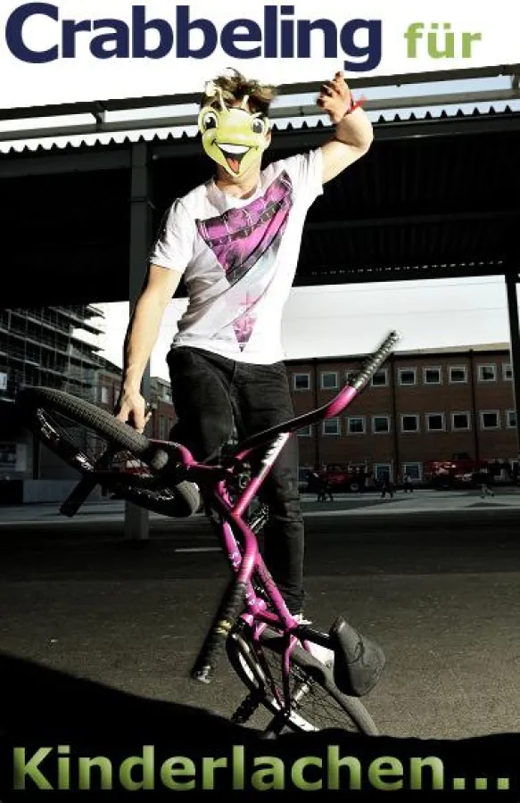 BMX-Profi Chris Böhm beim Crabbeling