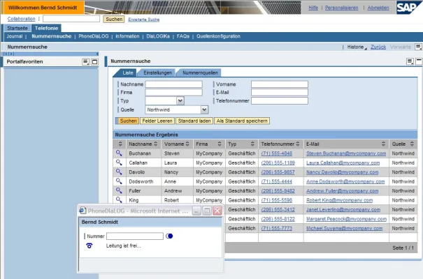 Bild: Dialogika integriert XPhone CTI Funktionen in SAP NetWeaver™ Technologie