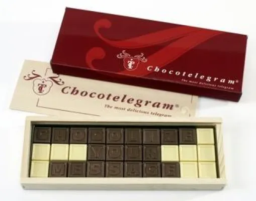 Bild: Schoko-Telegramm: Die neue Art, Firmengrüße zu übermitteln