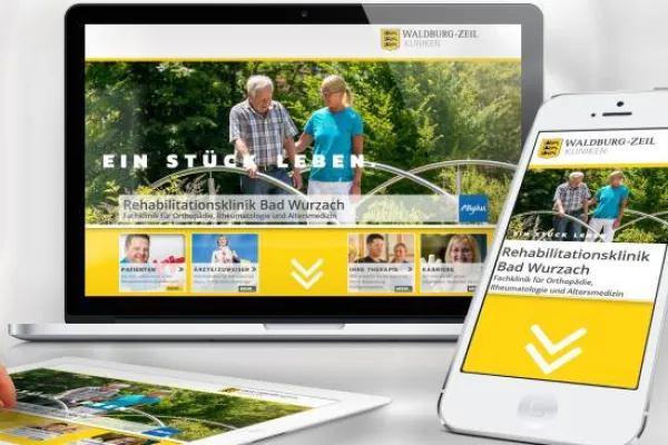 Bild: Neue TOPIC. Online-Referenz: Rehabilitationsklinik Bad Wurzach ist online