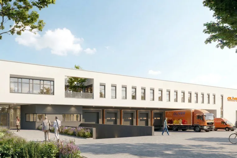 Neubau für die Oliver Fruchthandels GmbH in Koblenz-Bubenheim Bild: Neubau für die Oliver Fruchthandels GmbH in Koblenz-Bubenheim