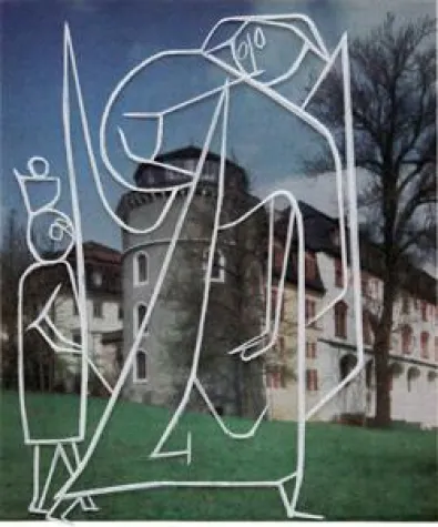 Bild: 'Gestalt - Engel - Klee' - Monika Thiele in der Galerie Supper, Baden-Baden