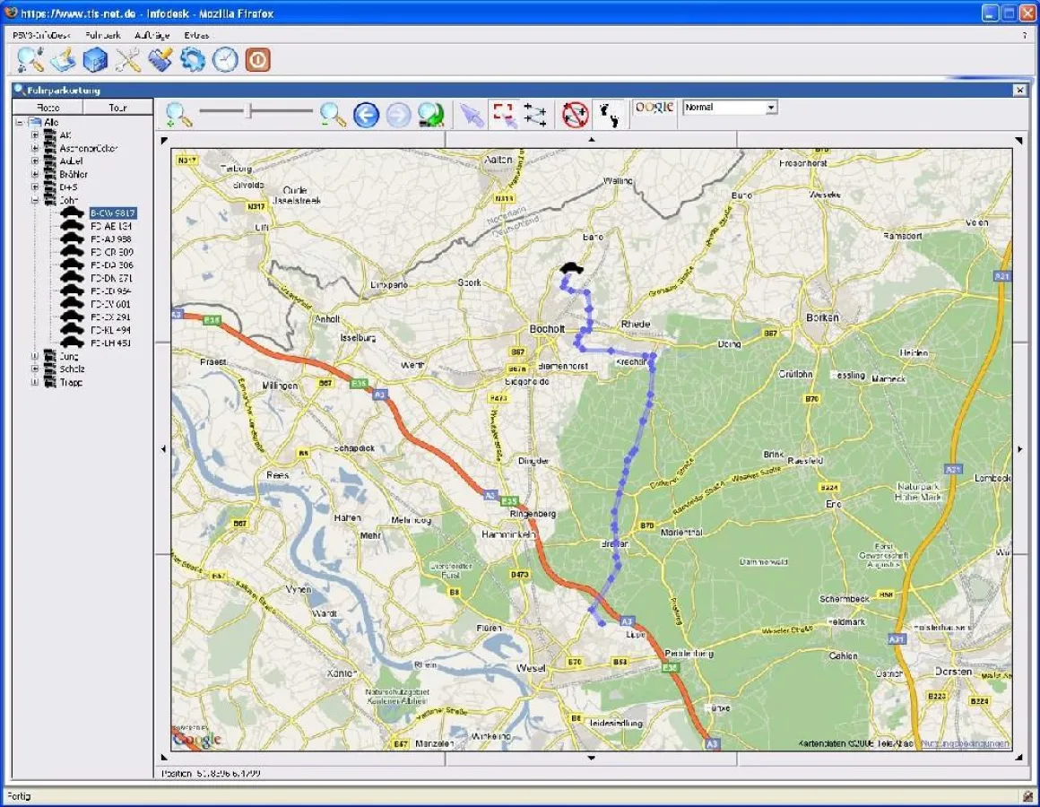 TIS ergänzt das bewährte PSV3-System um ein Web-basiertes Informations- und Dispositionstool.
