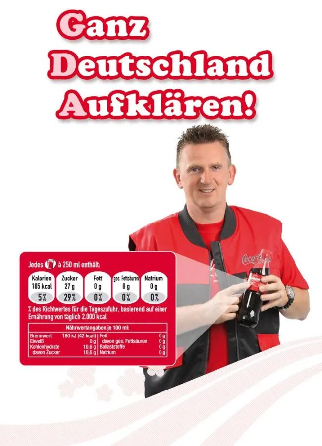 Coca-Cola informiert mit einer verbrauchernahen Onlinekampagne über die GDA-Nährwertkennzeichnung auf Lebensmitteln.