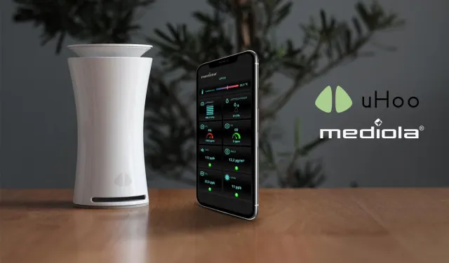 Bild: Klimaschutz für innen - mediola® integriert den smarten 9-in-1 Luftgütesensor uHoo