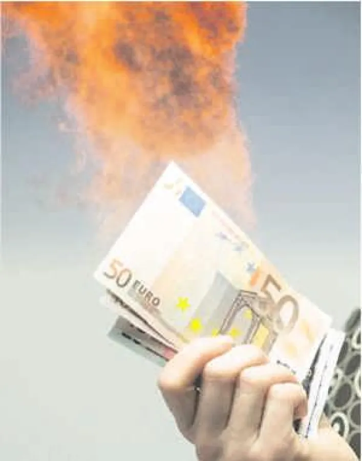 Geld wird sinnlos vernichtet