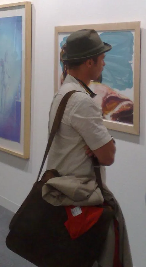 Brad Pitt auf der Art Basel 2008 (Foto: Stefan Westphal)