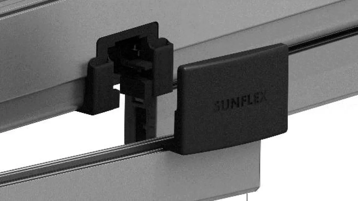 SF25 mit Auslass ohne Führungsarm Quelle SUNFLEX Aluminiumsysteme GmbH