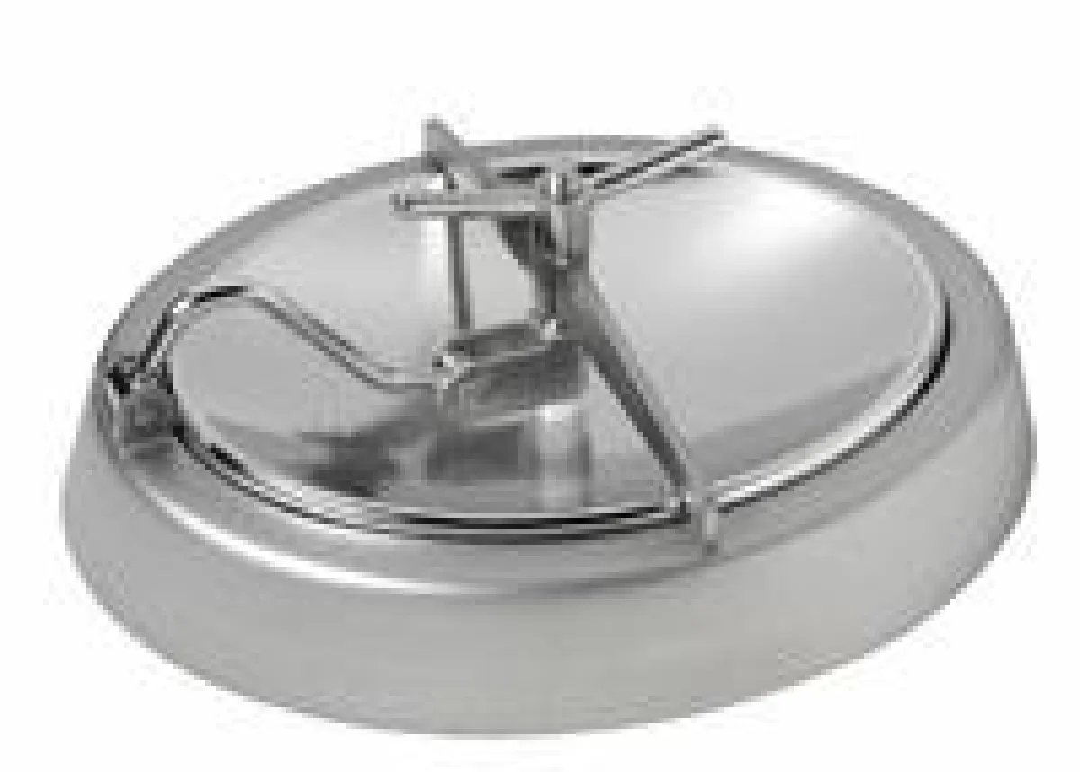 Hygienisch und einfach zu handhaben: Boyer fertigt aus Edelstahl (1.4404 / 1.4307, das heißt 316L oder 304L) bestehende druckbeaufschlagte oder drucklose Mannlochverschlüsse und Domdeckel an.