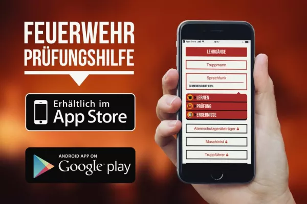 Bild: Feuerwehren im Wandel - Mit dem Smartphone für die Prüfung lernen - Die Feuerwehr Prüfungshilfe App!