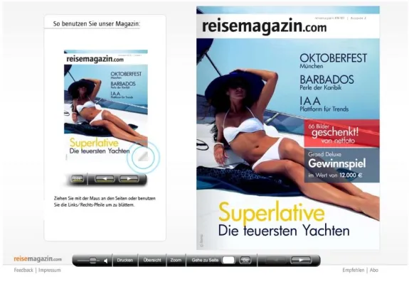i-magazine mit reisemagazin.com im August gelauncht und auf Anhieb unter den Top Playern Bild: i-magazine mit reisemagazin.com im August gelauncht und auf Anhieb unter den Top Playern