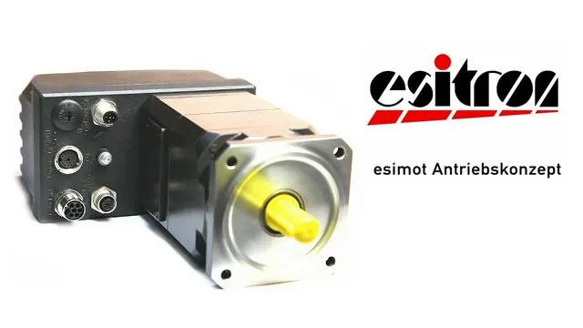 Bild: Kompakte Antriebstechnik: Der dezentrale Servomotor esiMot von esitron