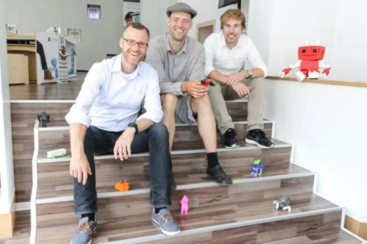 Die TinkerToys-Gründer v.l.n.r.: Marko Jakob, Sebastian Schröder, Sebastian Friedrich
