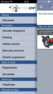 Bild: Mobile-Shopping-App für eNVenta ERP M-Commerce