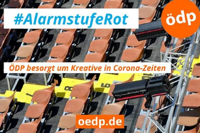 Bild: #AlarmstufeRot für Kulturleben - ÖDP besorgt um Kreative in Corona-Zeiten
