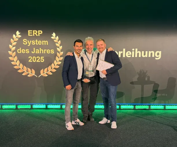 Bild: Reybex ist Sieger in der Kategorie „Cloud-native ERP“ beim Wettbewerb „ERP-System des Jahres 2025“