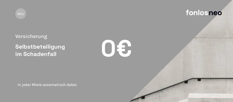 fonlos neo senkt Selbstbehalt auf 0 € – Mehr Kundenfreundlichkeit in der Technikmiete Bild: fonlos neo senkt Selbstbehalt auf 0 € – Mehr Kundenfreundlichkeit in der Technikmiete